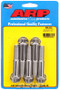 ARP 656-2500 - 1/2 in.-13 Thread, 2.500 in 12 Point SS Bolts - Set of 5