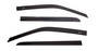 Auto Ventshade (AVS) 194818 - 2019 RAM 1500 Crew Cab Ventvisor In-Channel Window Deflectors - 4pc - Smoke