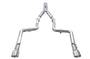 AWE 3015-32112 - 2015+ Dodge Charger 6.4L/6.2L Supercharged Track Edition Exhaust - Chrome Silver Tips