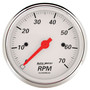 AutoMeter 1398 - Arctic White 3-1/8in 7K RPM In Dash Tachometer Gauge