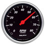 AutoMeter 1490 - Designer Black 3-3/8in Electrical 8k RPM In-Dash Tachometer