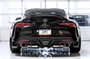 AWE 3015-32118 - 2020 Toyota Supra A90 Resonated Touring Edition Exhaust - 5in Chrome Silver Tips