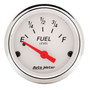 AutoMeter 1318 - Arctic White 52mm 0-30 OHM Short Sweep Electronic Fuel Level Gauge