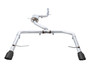 AWE 3015-23060 - 18-21 Volkswagen Jetta GLI Mk7 Track Exhaust - Diamond Black Tips (Fits High-Flow DP)
