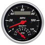 AutoMeter 1481 - Gauge Tach/Speedo 3-3/8in. 120MPH & 8K RPM Elec. Program. Designer Blk