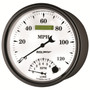 AutoMeter 1290 - Gauge Tach/Speedo 5in. 120MPH & 8K RPM Elec. Program Old Tyme White II