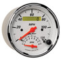 AutoMeter 1381 - Gauge Tach/Speedo 3-3/8in. 120MPH & 8K RPM Elec. Program. Arctic White