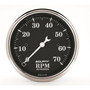 AutoMeter 1798 - Gauge Tachometer 3-1/8in. 7K RPM In-Dash Old Tyme Black
