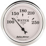 AutoMeter 1638 - Gauge Water Temp 2-1/16in. 250 Deg. F Elec Old Tyme White