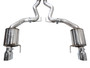 AWE 3015-32650 - 2024 Ford Mustang GT Fastback S650 RWD Touring Catback Exhaust w/ Dual Chrome Silver Tips