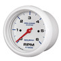AutoMeter 200752 - Marine White Ultra-Lite Gauge 3-3/8in Tachometer 6K RPM