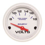 AutoMeter 200756 - Marine White 2-1/16in 18V Electric Voltmeter Gauge