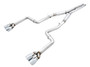 AWE 3015-42136 - 2015+ Dodge Challenger 6.4L/6.2L SC Track Edition Exhaust - Quad Chrome Silver Tips