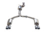 AWE 3015-42074 - Audi C7 A7 3.0T Touring Edition Exhaust - Quad Outlet Chrome Silver Tips
