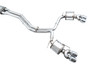 AWE 3015-42103 - 19-23 Audi C8 S6/S7 2.9T V6 AWD Touring Edition Exhaust - Chrome Silver Tips