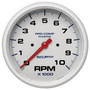 AutoMeter 200801 - 5 in. IN-DASH TACHOMETER, 0-10,000 RPM, MARINE WHITE