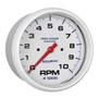 AutoMeter 200801 - 5 in. IN-DASH TACHOMETER, 0-10,000 RPM, MARINE WHITE