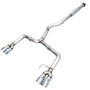 AWE 3020-42058 - Subaru WRX/STI VA/GV Sedan Track Edition Exhaust - Chrome Silver Tips (102mm)