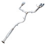 AWE 3020-42058 - Subaru WRX/STI VA/GV Sedan Track Edition Exhaust - Chrome Silver Tips (102mm)
