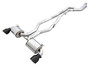 AWE 3020-33072 - 2020 Toyota Supra A90 Non-Resonated Touring Edition Exhaust - 5in Diamond Black Tips