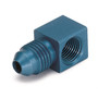 AutoMeter 3278 - Fitting Adapter 90 Deg. 1/8in. NPT Female To -4AN Male Aluminum Blue Anodized
