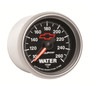AutoMeter 3655-00406 - Gauge Water Temp 2-1/16in. 100-260 Deg. F Digital Stepper Motor Chevy Red Bowtie Black