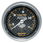 AutoMeter 4711 - Carbon Fiber 52mm 15 PSI Mechanical Fuel Pressure Gauge