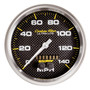 AutoMeter 4881 - Ultra-Lite Carbon Fiber 5in 140 MPH In-Dash Full Sweep GPS Speedometer