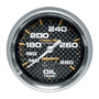 AutoMeter 4841 - Carbon Fiber 2-5/8in 140-280 Deg F Mechanical Oil Temp Gauge