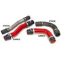 Banks Power 25998 - Boost Tube Kit Red Powdercoat 2010-12 Ram 6.7L OEM Replacement Boost Tubes