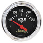 AutoMeter 880431 - Jeep 52.4mm Short Sweep Electronic 100-250 Def F Axle Temperature Gauge