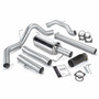 Banks Power 48643-B - **Discontinued**Monster Exhaust System Single Exit Black Round Tip 03-04 Dodge 5.9L CCLB No Catalytic Converter