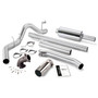 Banks Power 48637 - Monster Exhaust System W/Power Elbow Single Exit Chrome Round Tip 98-02 Dodge 5.9L Standard Cab