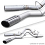 Banks Power 48947 - 17+ GM Duramax L5P 2500/3500 Monster Exhaust System - SS Single Exhaust w/ Chrome Tip