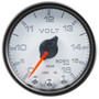 AutoMeter P34412 - Spek-Pro Gauge Voltmeter 2 1/16in 16V Stepper Motor W/Peak & Warn Wht/Blk