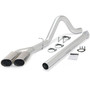 Banks Power 49789 - Monster Exhaust System Single Exit Dual Chrome Ob Round Tips 11-14 Ford 6.7L F250/F350/450 CCSB-LB