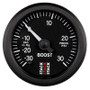 AutoMeter ST3312 - Stack 52mm -30INHG to +30 PSI (Incl T-Fitting) Pro Stepper Motor Boost Press Gauge - Black