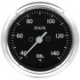 AutoMeter ST3309C - Stack 52mm 40-140 Deg C 1/8in NPTF Male Pro Stepper Motor Oil Temp Gauge - Classic