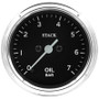 AutoMeter ST3301C - Stack 52mm 0-7 Bar M10 Male Pro Stepper Motor Oil Pressure Gauge - Classic