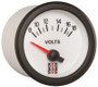 AutoMeter ST3266 - Stack 52mm 8-18V Electric Battery Voltage Gauge - White