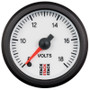AutoMeter ST3366 - Stack 52mm 8-18V Pro Stepper Motor Battery Voltage Gauge - White