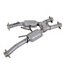 BBK 1810 - 79-93 Mustang 5.0 Short Mid X Pipe w Catalytic Converters 2-1/2 For Automatic Long Tube Headers