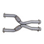 BBK 1786 - 79-04 Mustang Coyote Swap Short Mid X Pipe w Catalytic Converters 3.0 For  Long Tube Headers