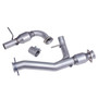 BBK 35301 - 97-03 FORD F150 TRUCK 4.6L 5.4L 2-1/2" SHORT MID Y PIPE W/ CATALYTIC CONVERTERS