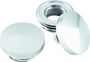 Bikers Choice 482474 - 82-Up Chrome Pointed Gas Cap Set With Paint Savers