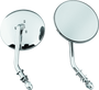Bikers Choice 489711 - 65-Up Chrome 4 Inch Round Short Stem Mirror Right Custom
