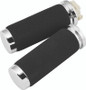 Bikers Choice 491310 - 81-Up Big Twin & XL With Dual Cable Black Cushion Grips With Sleeve Pr