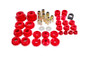 BMR BK031 - 10-13 5th Gen Camaro Pro Version Total Suspension Bushing Kit (BK030/BK021/BK022) - Black/Red