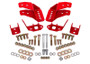 BMR CCK462R - 78-87 G-Body Coilover Conversion Kit Rear Adjustable Shock Mount Without CAB - Red