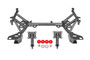BMR KM349H - 93-02 4th Gen F-Body K-member Low Mount Turbo LS1 Motor Mounts Pinto Mounts - Black Hammertone